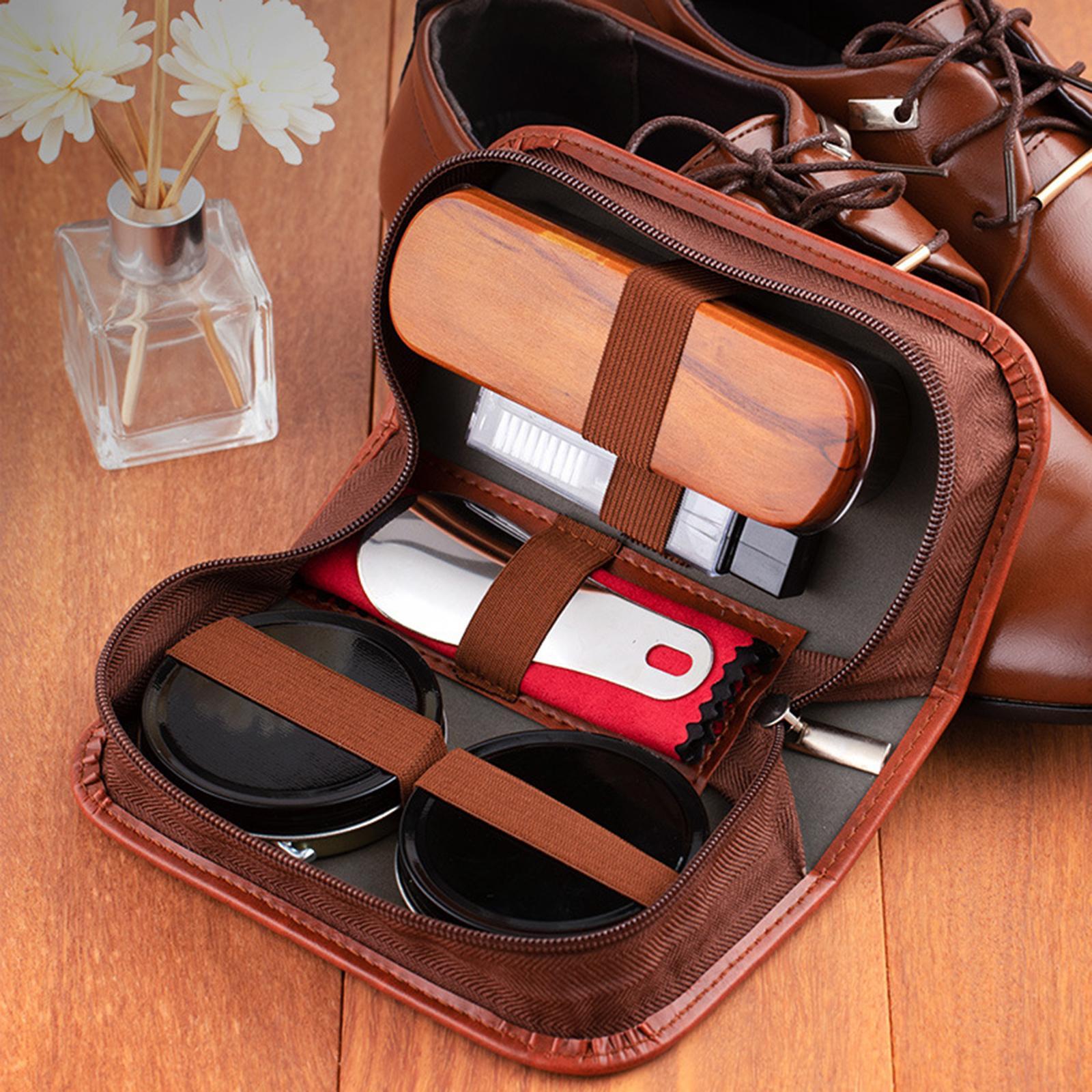 Sneaker Care Set - Shoe Polish Kit Polishing Cloths Practical
