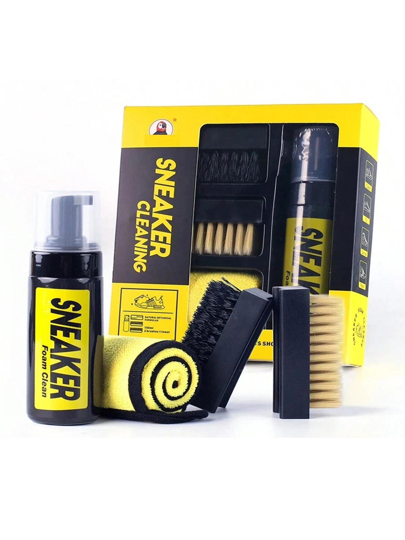 Sneaker Care For Canvas Fabrics - Shoe Cleaner Care Kit with 2