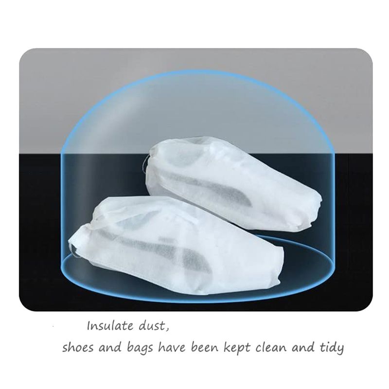 AEE8-100Pcs Non-Woven Shoe Dus - Shoe Bag Dust 评论和价格
