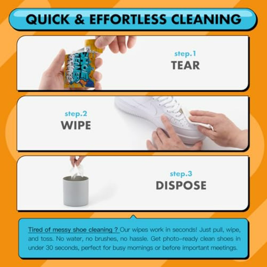 Shoe Cleaner Wipes, Shoe Clean - On Sneaker Care 评论和价格