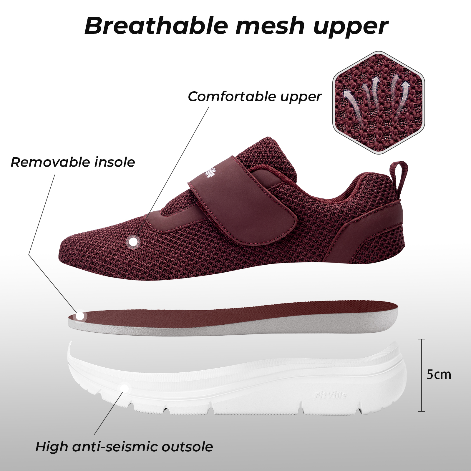 FitVille Women's Shoes Wide Di - Sneaker Care 评论和价格