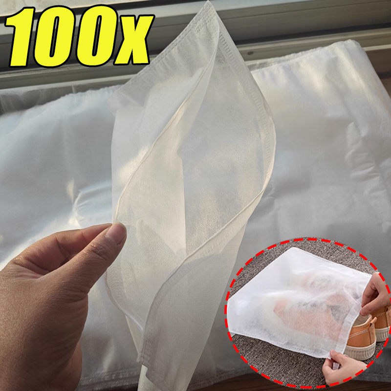 1-100pcs Shoe Storage Bag Whit - Shoe Bag Dust 评论和价格