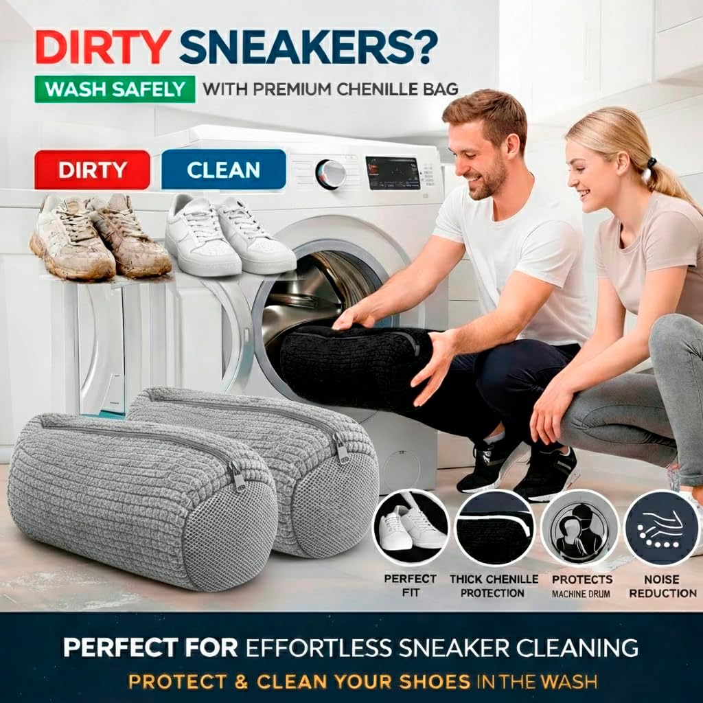 2PCS Shoe Washing Machine Bag  - Sneaker Care 评论和价格