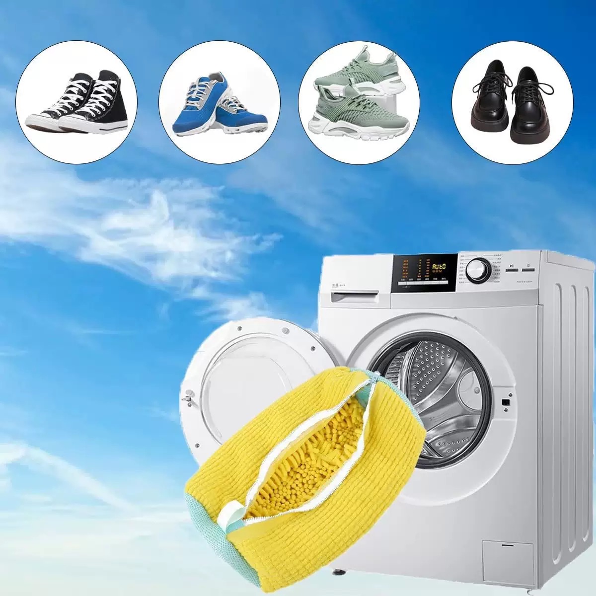 Durable zipper shoe wash bag,  - Sneaker Care 评论和价格