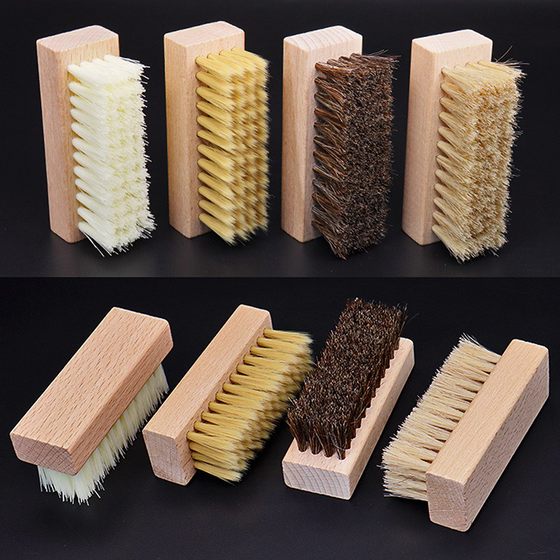 Useful Wood Handle Shoe Brush  - Sneaker Care 评论和价格