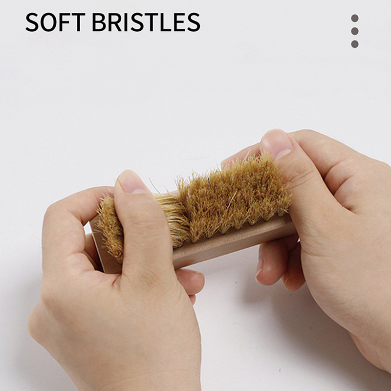 Useful Wood Handle Shoe Brush  - Sneaker Care 评论和价格
