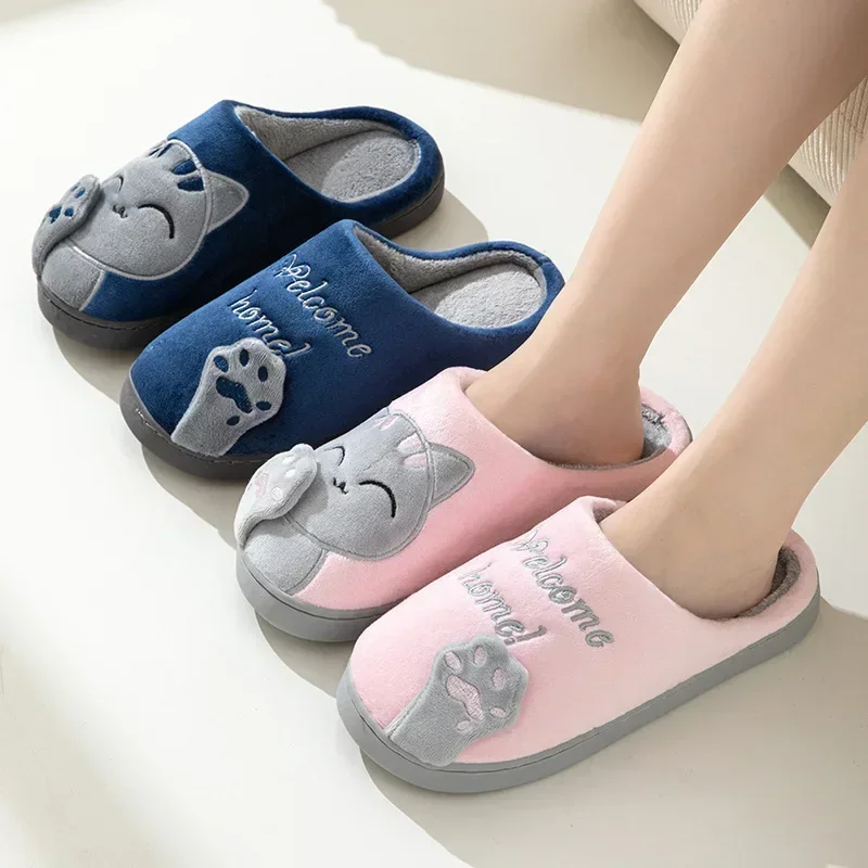 Home Fluffy Cat Slippers Women - Sneaker Care Set 评论和价格