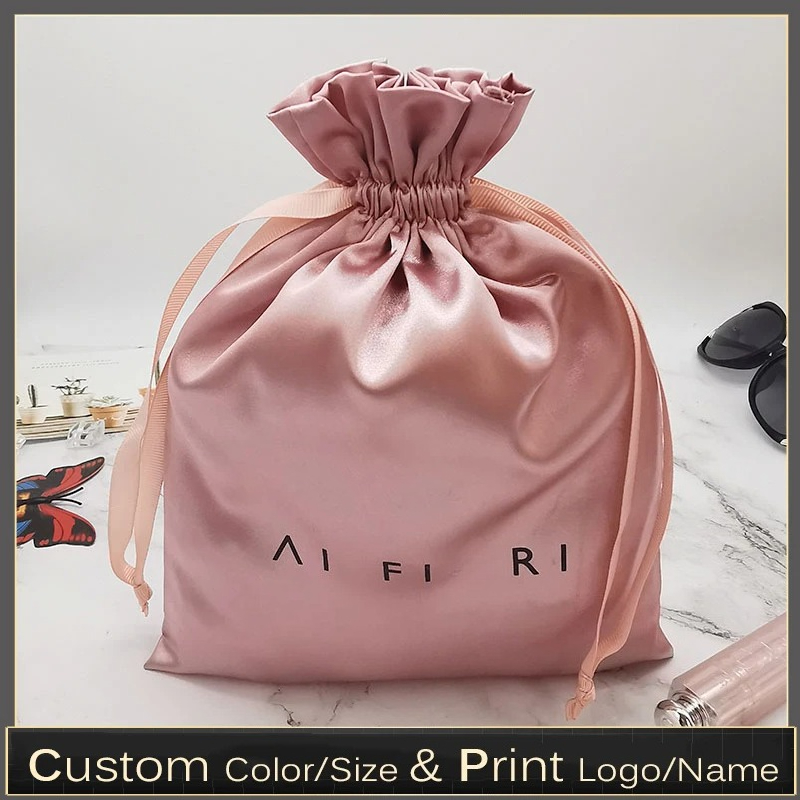 Custom Logo Satin Drawstring B - Shoe Bag Dust 评论和价格