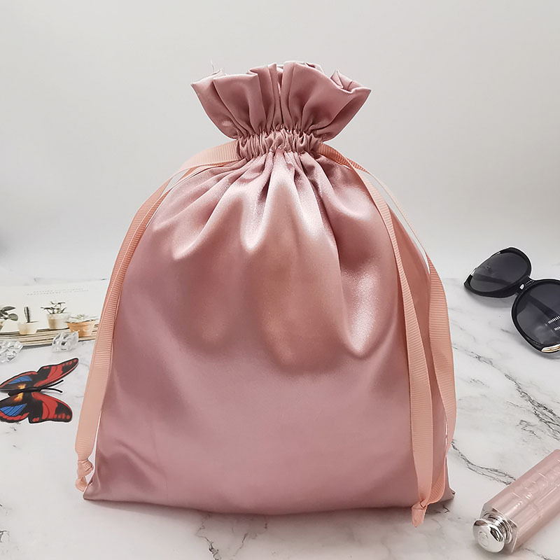 Custom Logo Satin Drawstring B - Shoe Bag Dust 评论和价格