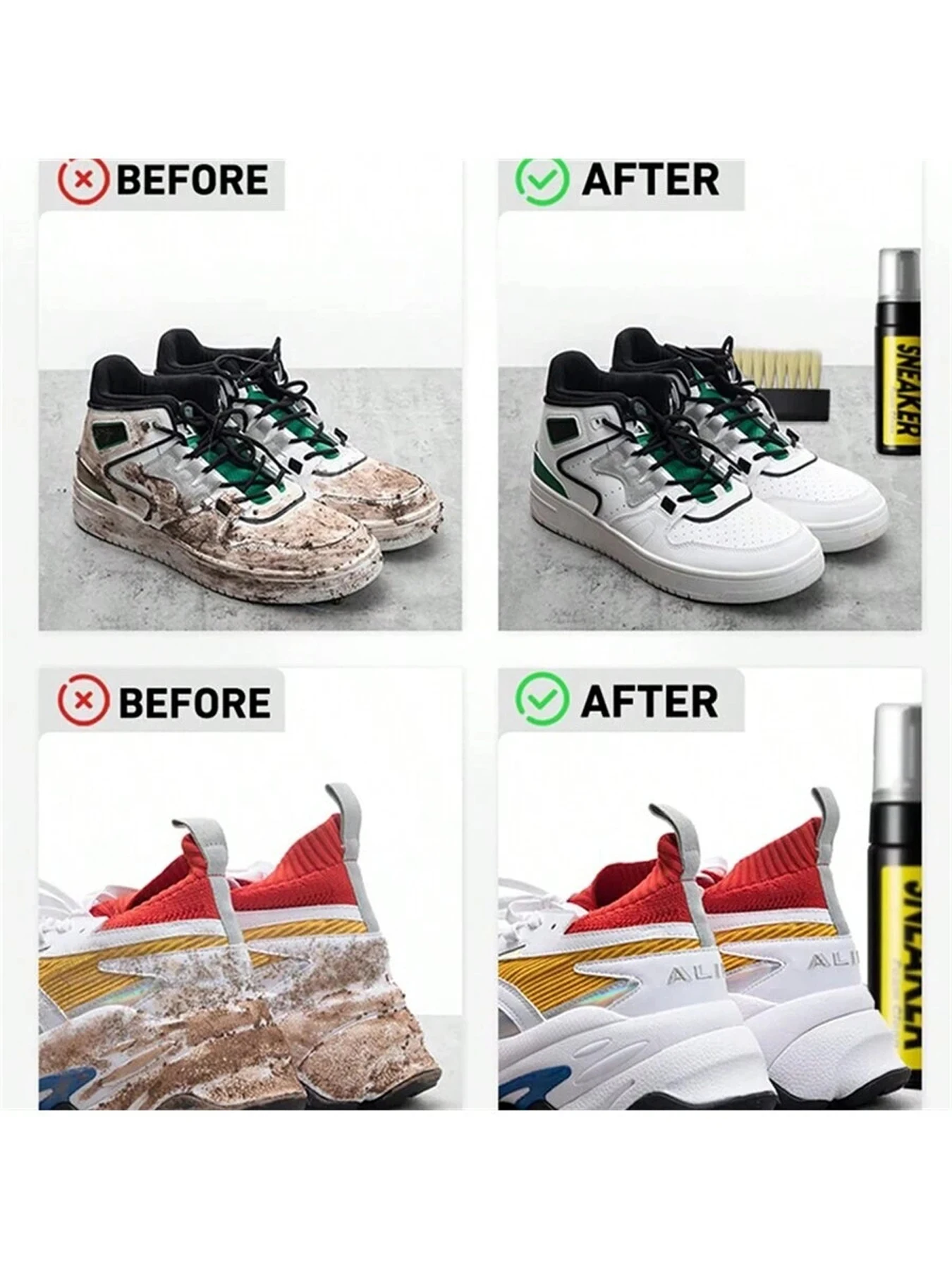 Shoe Cleaner Care Kit with 2 B - Sneaker Care For Canvas Fabrics 评论和价格